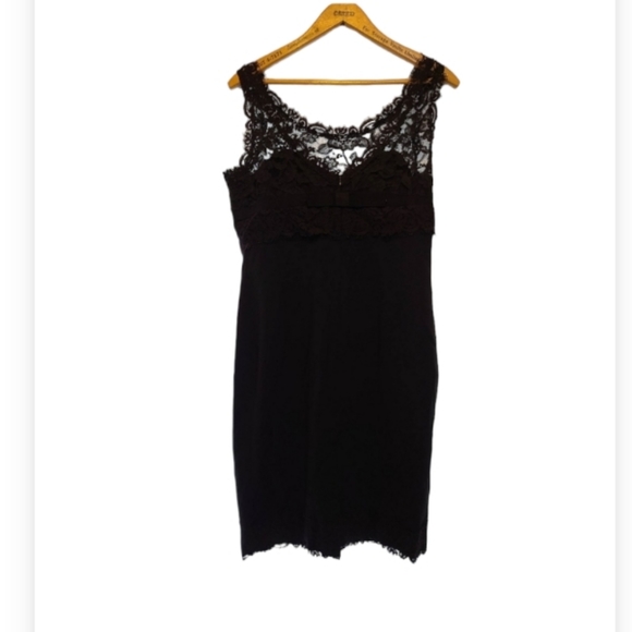 Anne Klein Lace Dress with Sweetheart Neckline - Picture 2 of 12